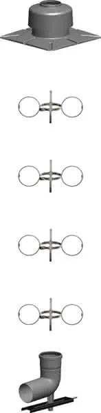 comfort (ATEC) Basis-Set Schacht DN60, Steigleitung 80mm