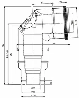 comfort(ATEC) Abgas-Kontrollbogen 87 Grad, DN80/125 – Bild 2