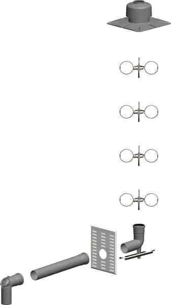 comfort (ATEC) Basis-Set Schacht DN60-60, inklusive Verbindungsleitung