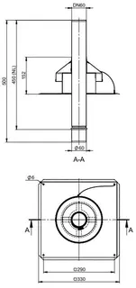comfort (ATEC) Abgas-Mündungsset DN60 Edelstahl – Bild 2