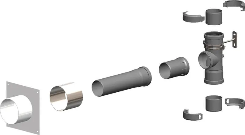 comfort(ATEC) Anschluss-Set, Mehrfach- belegung DN80/125, DN125