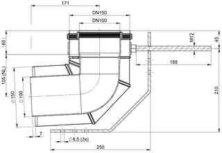 comfort (ATEC) Schachteinführung konzentrisch DN100/150 – Bild 2