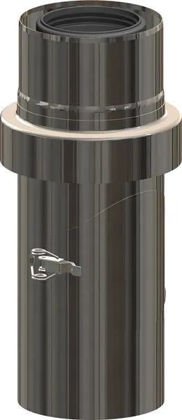 comfort (ATEC) IP Abgas-Kontrollrohr mit Zuluftans.DN100/150, Edelstahl blank