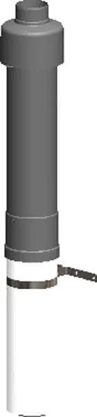 comfort(ATEC) WP Dachhochführung DN60/100, schwarz