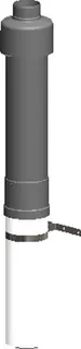 comfort(ATEC) Dachhochführung DN80/125, schwarz