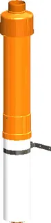 ATEC PC Dachhochführung 1100 mm DN100/150, ziegelrot