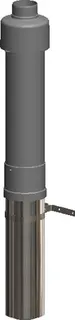 comfort(ATEC) Dachhochführung DN80/125 650mm für IronPoly schwarz