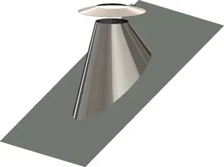 comfort (ATEC) Dachdurchführung DN 80/125 33-45 Grad inkl. Wetterkragen