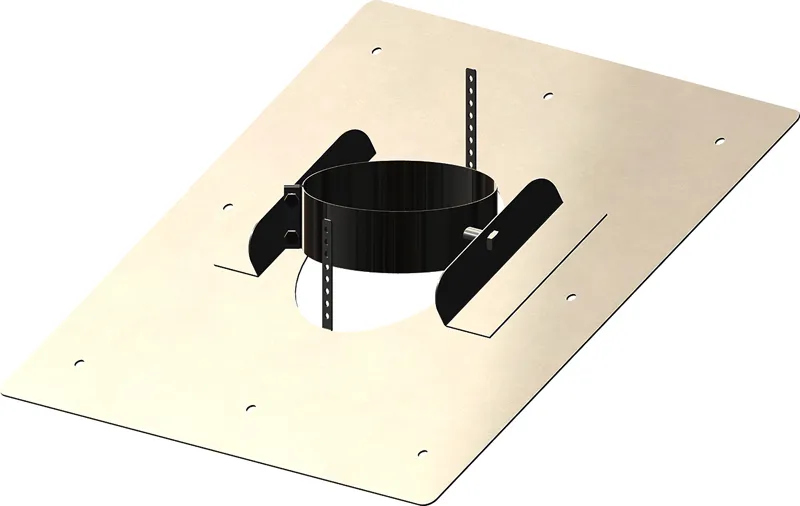 comfort-Vario-Dachflansch DN80/125 30Gr. -60Grad mit Dampfsperre Nr. 440501
