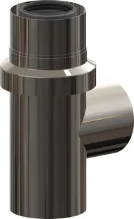 comfort(ATEC)IP Abgas-T-Stück Mehr- fachb.D80/125-DN100/150,Edelstahl blank