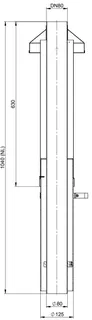 comfort (ATEC) Dachhochführung DN80/125, Edelstahl – Bild 2