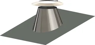 comfort (ATEC) Dachdurchführung DN160/215, 6-32 Grad, Edelstahl blank