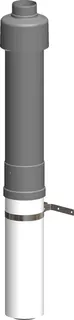 comfort (ATEC)Dachhochführung 1100 mm DN100/150, konzentrisch, schwarz