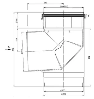 comfort (ATEC) Schachteinführung DN250, mit Auflager – Bild 2