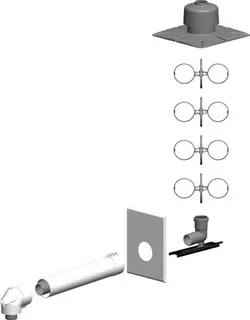 comfort (ATEC) Schacht-Set DN60/100-DN60 Nr. 0570