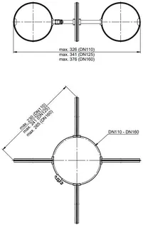 comfort-Abstandhalter per Stück DN110- DN160 Nr. 6352 – Bild 2
