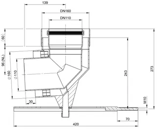 comfort-Schachteinführung konzentrisch DN110/160 schwarz Nr. 3534 – Bild 2