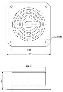 comfort-Verankerungsplatte DN100/150 Nr. 702733 – Bild 2