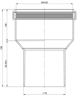 comfort-Erweiterung D75-DN100 zentrisch Nr. 1143 – Bild 2