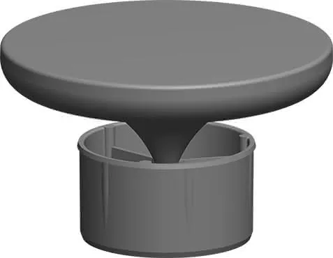 comfort-Mündungs-Abströmdüse DN80 schwarz Nr. 1462