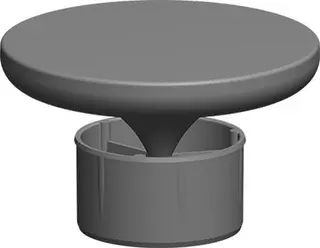comfort-Mündungs-Abströmdüse DN80 schwarz Nr. 1462