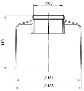 comfort-Haubentop DN60 schwarz Nr. 160365 – Bild 2