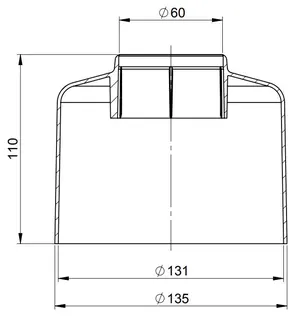 comfort-Haubentop DN60 rot Nr. 160366 – Bild 2