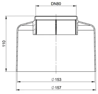 comfort-Haubentop DN80 rot Nr. 161366 – Bild 2