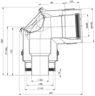 comfort-87Grad-Kontroll-Bogen DN 80/125 - D63/96 Nr. 1823 – Bild 2