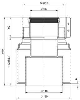 comfort-Reduktion D110/160 - DN80/125 zentrisch PT Nr. 1868 – Bild 2