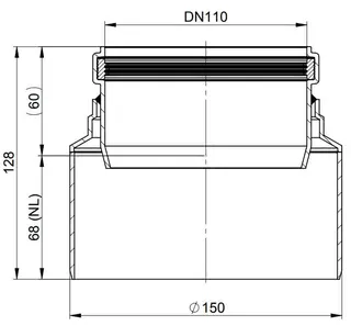 comfort-Reduktion D150-DN110 zentrisch Nr. 3104 – Bild 2