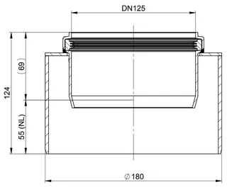 comfort-Reduktion D180-DN125 zentrisch Nr. 4111 – Bild 2