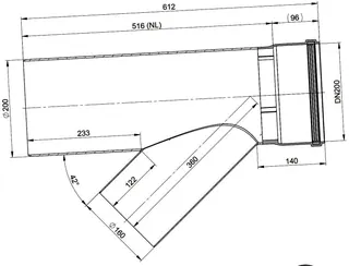 comfort-Abzweig D200/42Grad D160/DN200 Nr. 608319 – Bild 2