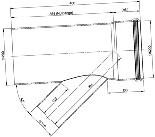comfort-Abzweig D200/42Grad D110/DN200 Nr. 608321 – Bild 2