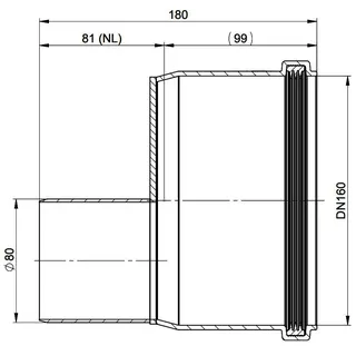 comfort-Erweiterung D80-DN160 exzentrisch Nr. 6116 – Bild 2