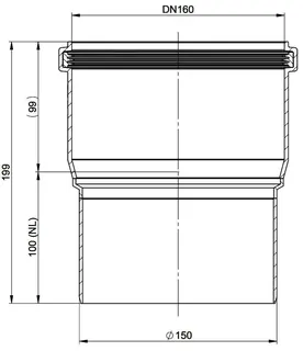 comfort-Erweiterung D150-DN160 zentrisch Nr. 6117 – Bild 2