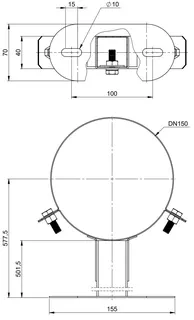 comfort-Wandabstandhalter 50-500mm DN100/150 Nr. 702746 – Bild 2