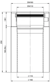 comfort-Rohrelement 190mm DN110/160 Nr. 703717 – Bild 2