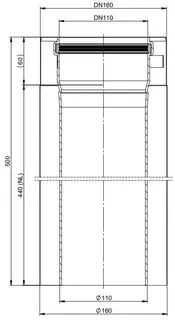 comfort-Rohrelement 440mm DN110/160 Nr. 703718 – Bild 2
