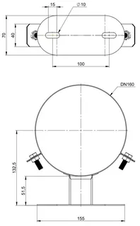 comfort-Wandabstandhalter 50mm DN110/160 Nr. 703742 – Bild 2