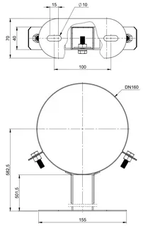 comfort-Wandabstandhalter 50-500mm DN110/160 Nr. 703746 – Bild 2