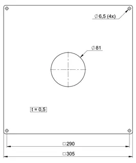 Comfort-Zuluftverschluss für 801040platte DN80 Nr. 990050 – Bild 2
