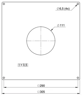 comfort-Zuluftverschluss für Abdeckplatte DN110 Nr. 990052 – Bild 2