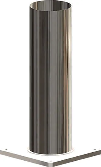 comfort-Festbrennstoffzugerhöhung Ziegelschornst. 140mm rund Nr.601401