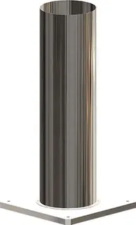 comfort-Festbrennstoffzugerhöhung Ziegelschornst. 140mm rund Nr.601401 – Bild 1