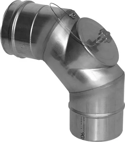 SEM AQUA AL Bogen 87grd AL PÖ+Deckel DN 120