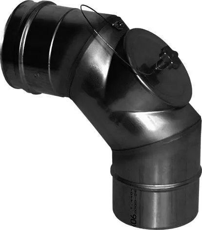 SEM AQUA AL Bogen 87grd AL PÖ+Deckel DN 100