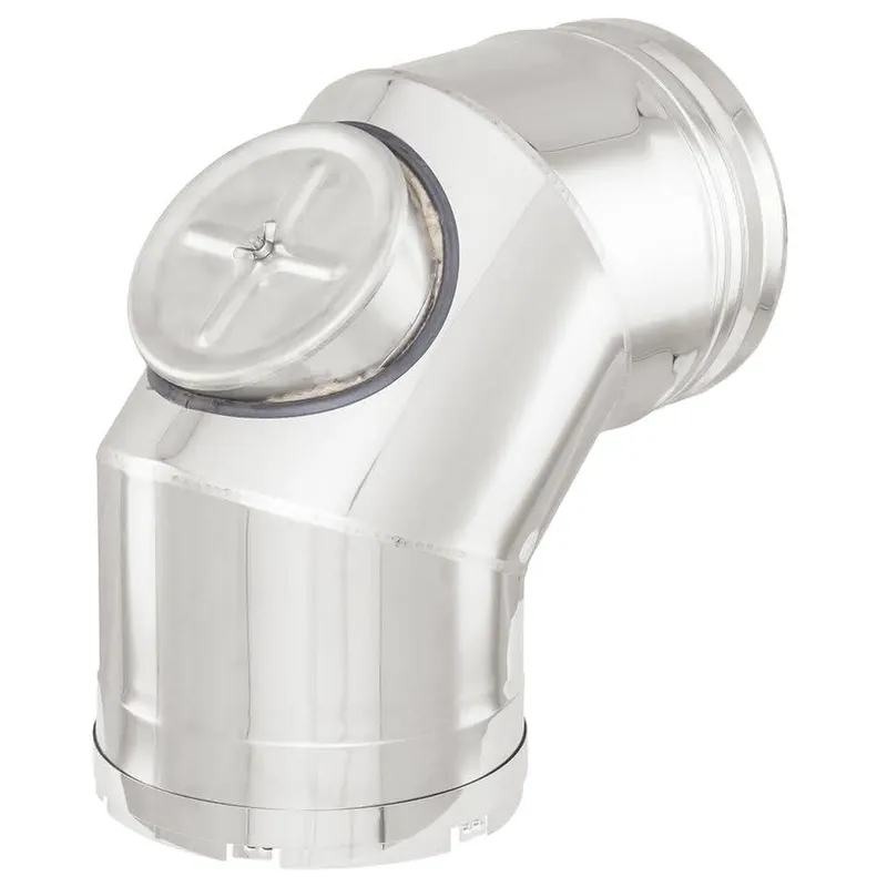 SEM VARIO II Bogen 87grd AL m PÖ + Deckel DN 130