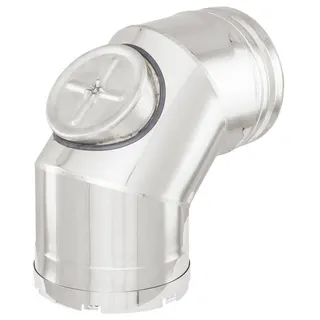 SEM VARIO II Bogen 87grd AL m PÖ + Deckel DN 130