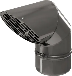 SEM LÜKO Entlüftungsbogen 90grd m Gitter blank  D